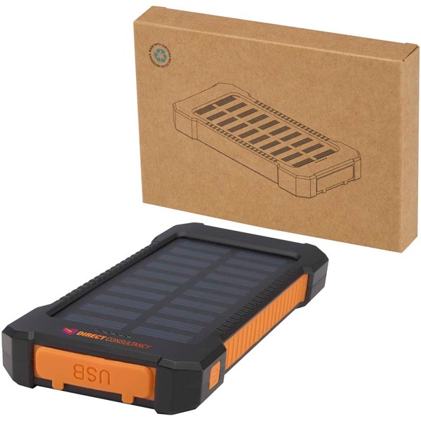 Obrázky: Odolná solárna powerbanka 5000 mAh, svetlo, Obrázok 4