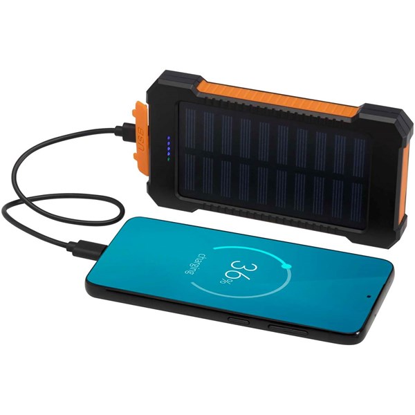 Obrázky: Odolná solárna powerbanka 5000 mAh, svetlo, Obrázok 6