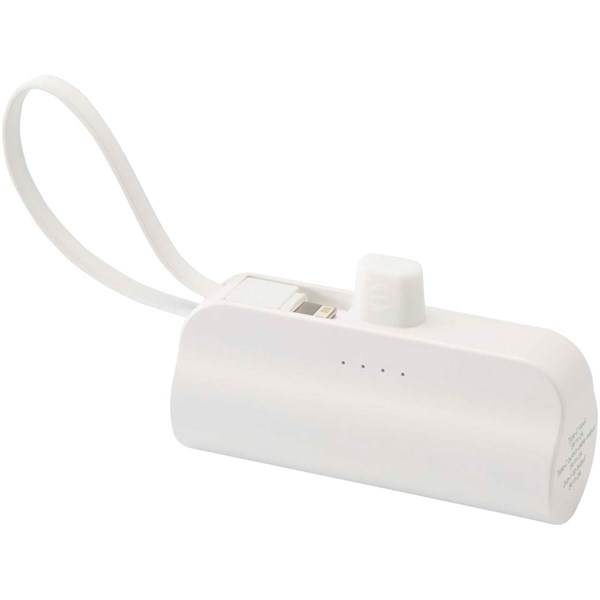 Obrázky: Biela stojanová powerbanka 5000 mAh 10W, Obrázok 4