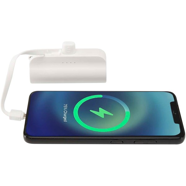 Obrázky: Biela stojanová powerbanka 5000 mAh 10W, Obrázok 6