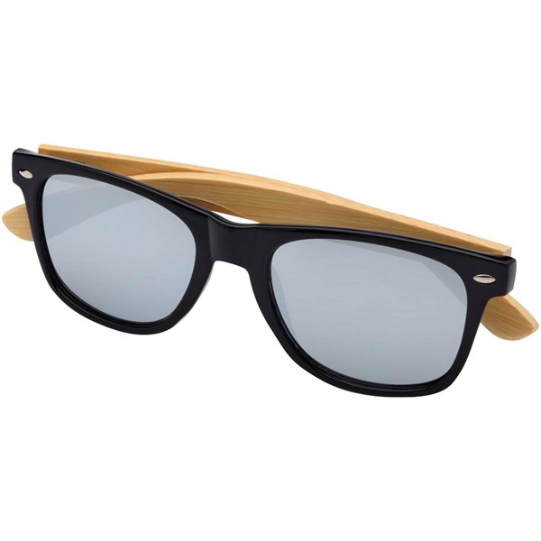 Obrázky: Slnečné okuliare s bambus. nožičkami, strieborné, Obrázok 2