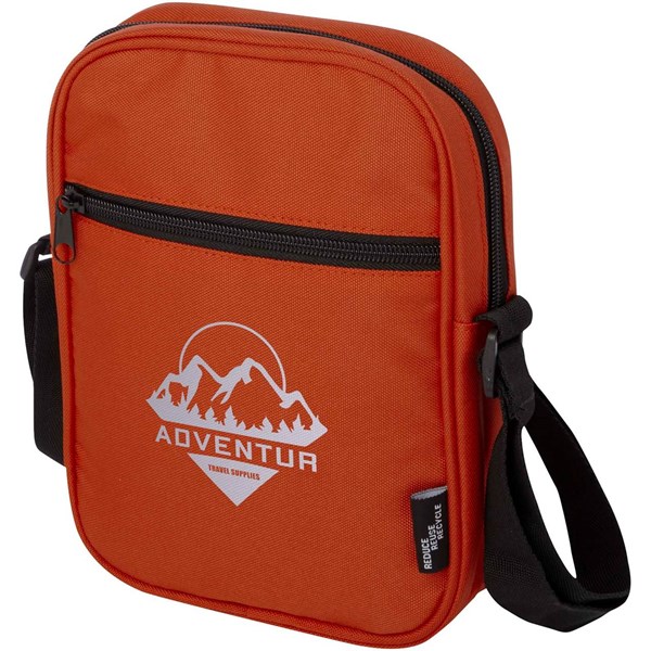 Obrázky: Tehlová recyk. vodoodpudivá crossbody taška, 2 l, Obrázok 5