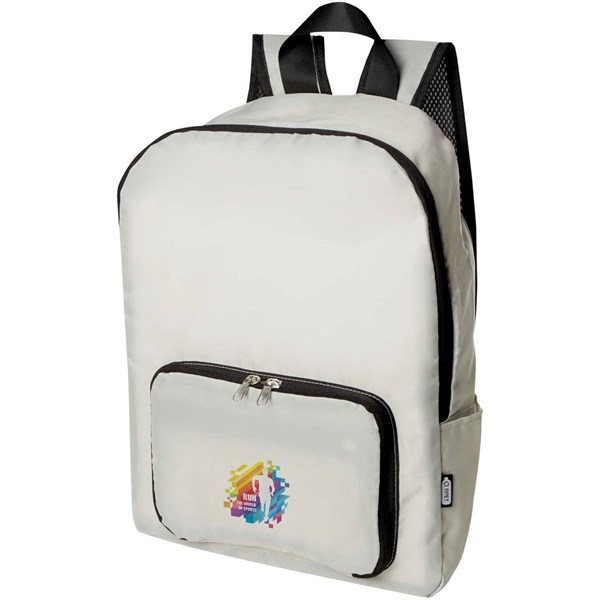 Obrázky: Béžový ruksakz RPET , objem 15 l, Obrázok 3