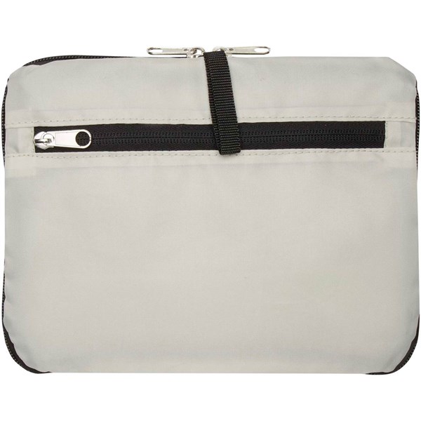 Obrázky: Béžová skladacia nákupná taška z RPET, objem 16 l, Obrázok 5