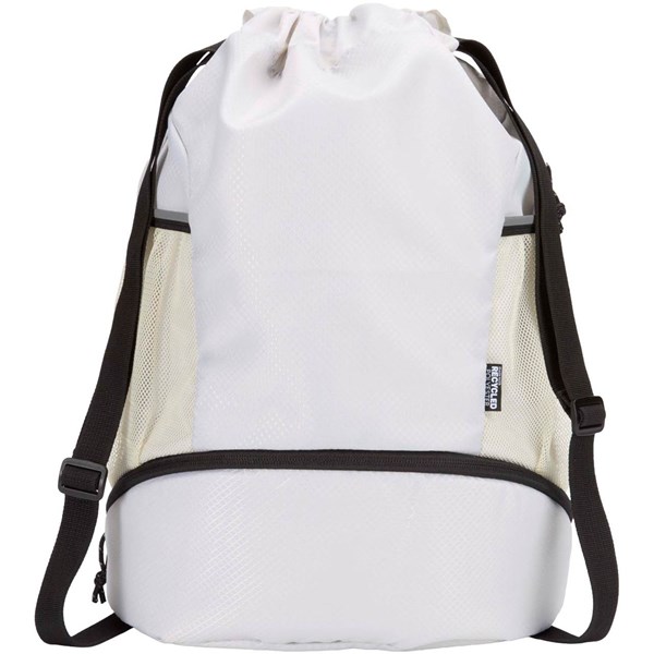 Obrázky: Športový GRS ruksak so šnúrkou a vrecúškom, biela, Obrázok 6
