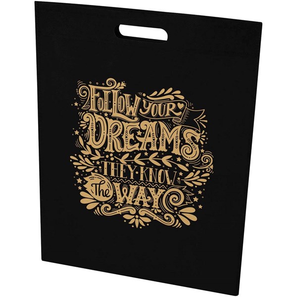 Obrázky: Čierna taška 34 x 43 cm, priehmat z rec.RPET, Obrázok 7