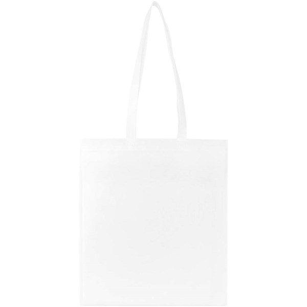 Obrázky: Biela rec.netkaná nákup. taška 36 x 40 cm,dl.uši, Obrázok 4