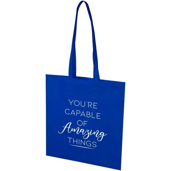 Obrázky: Kr.modrá rec.netk. nákup. taška 36 x 40 cm, dl.uši, Obrázok 7