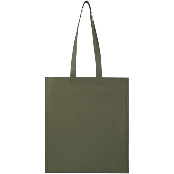 Obrázky: Les.zelená rec.netkaná nákup. taška 36x40cm,dl.uši, Obrázok 4