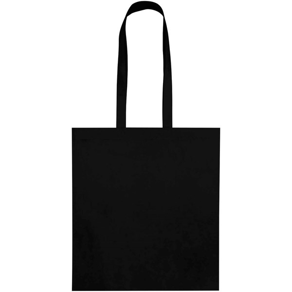 Obrázky: Čierna rec.netkaná nákup. taška 36 x 40 cm, dl.uši, Obrázok 5