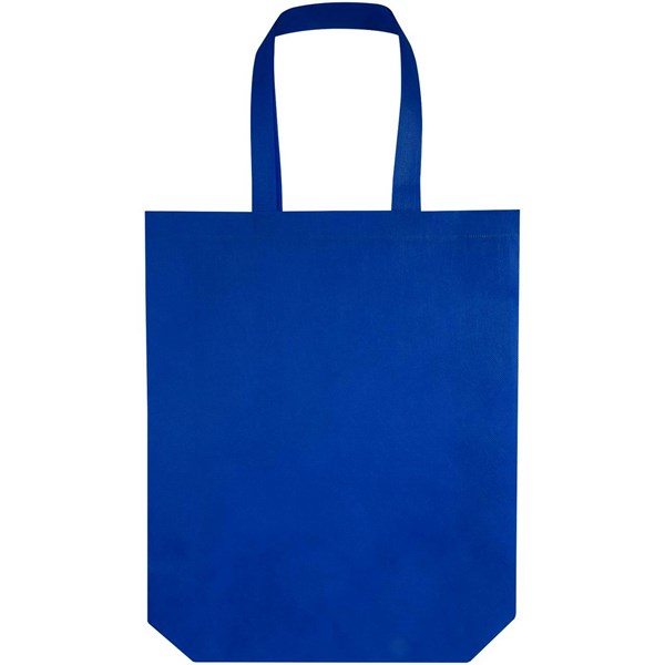 Obrázky: K.modrá netkaná nákup.taška so zlož.dnom z GRS,12L, Obrázok 5
