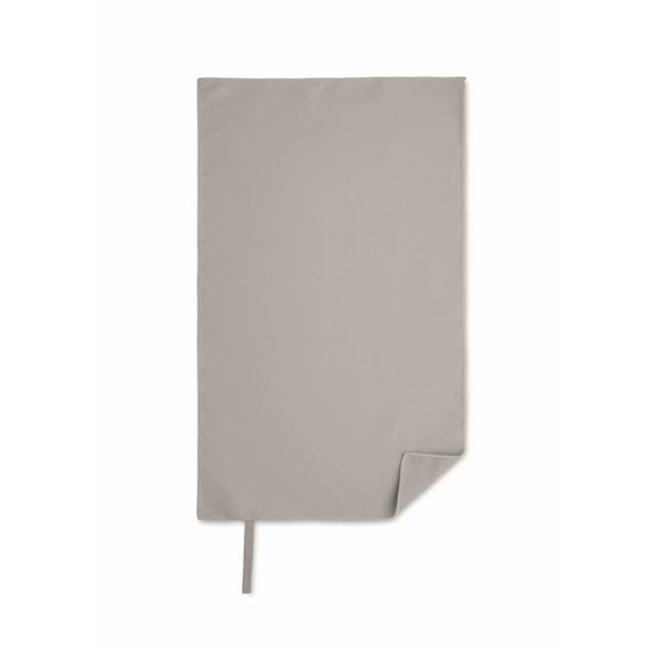 Obrázky: Uterák z mikrovlákna 30x50 cm s pútkom, šedá, Obrázok 3