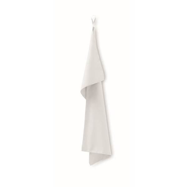 Obrázky: Uterák z mikrovlákna 50x100 cm s pútkom, biela