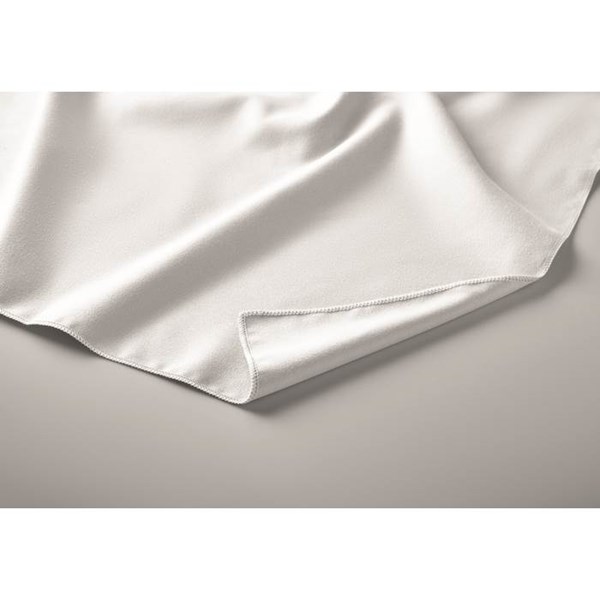 Obrázky: Uterák z mikrovlákna 50x100 cm s pútkom, biela, Obrázok 4