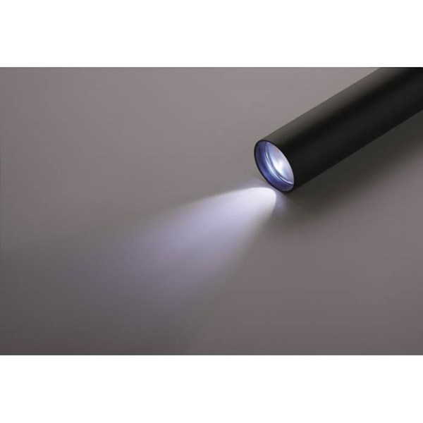 Obrázky: Dobíjacia baterka z reckl. hliníku, čierna, Obrázok 5