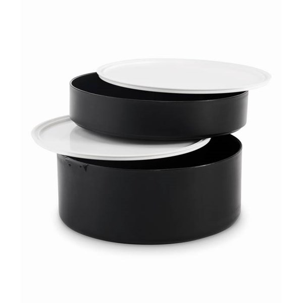 Obrázky: Čierny dvojposchodový box na obed 950 ml, Obrázok 4