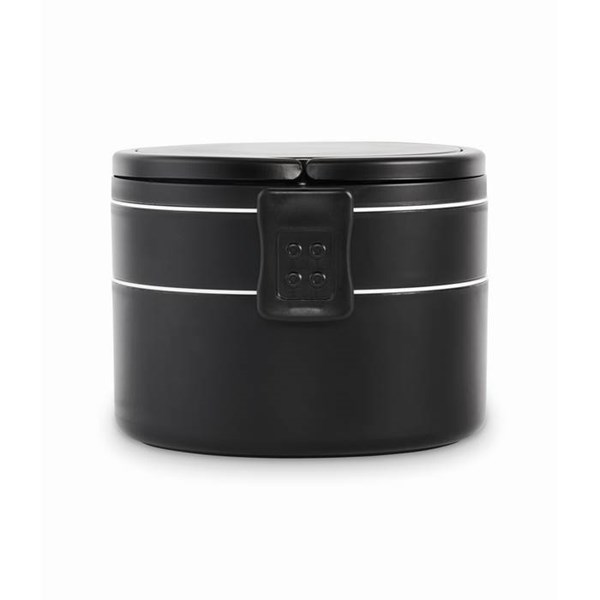 Obrázky: Čierny dvojposchodový box na obed 950 ml, Obrázok 8