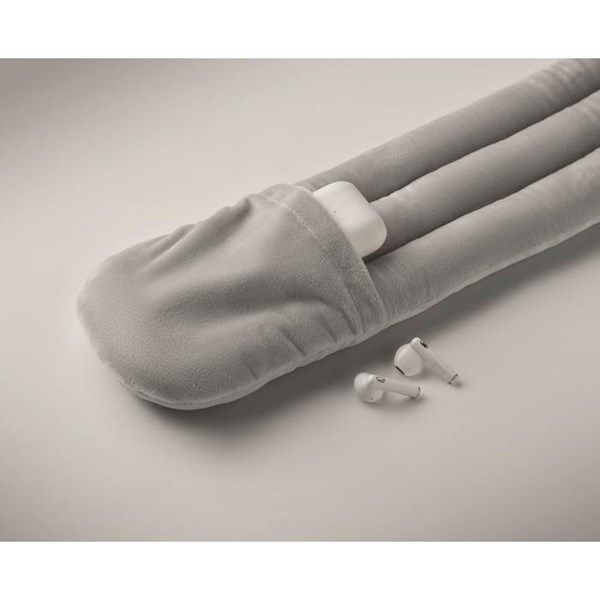 Obrázky: Šedý ohybný cestovný vankúšik v obale, Obrázok 6