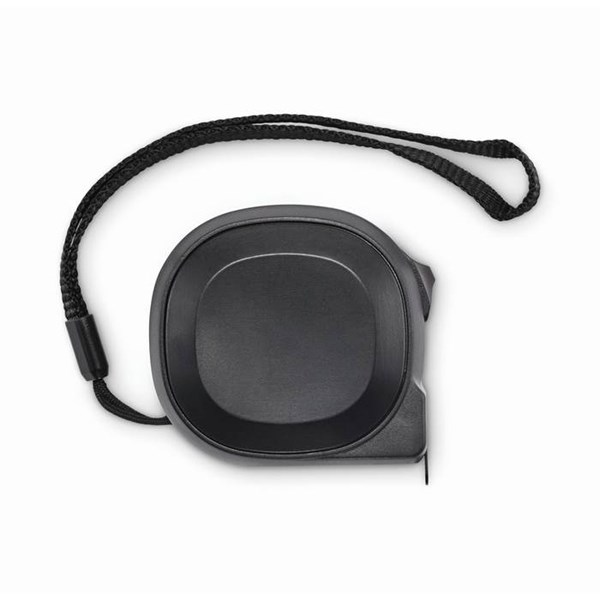 Obrázky: Čierny navíjací meter 5m, recyklovaný ABS plast, Obrázok 2