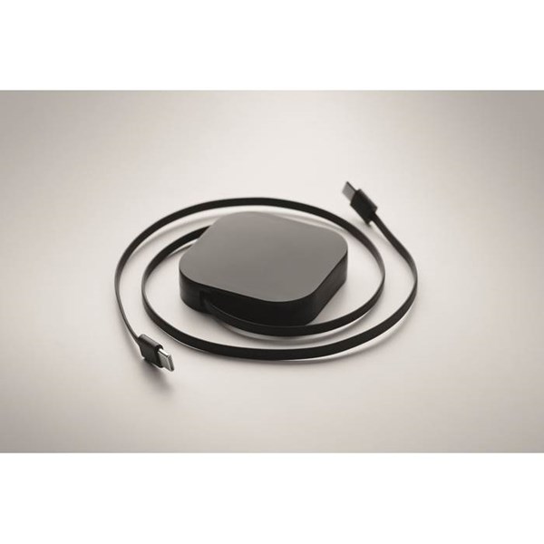 Obrázky: Zaťahovací 100W a nabíjecí kábel, čierny, Obrázok 3