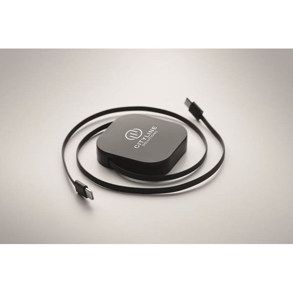 Obrázky: Zaťahovací 100W a nabíjecí kábel, čierny, Obrázok 4