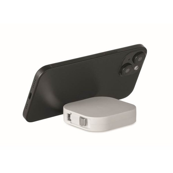 Obrázky: Zaťahovací 100W a nabíjecí kábel, biely, Obrázok 5