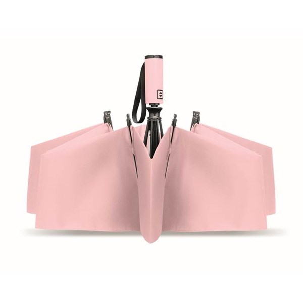 Obrázky: Automat. skladací dáždnik v ponge obale, ružový, Obrázok 3