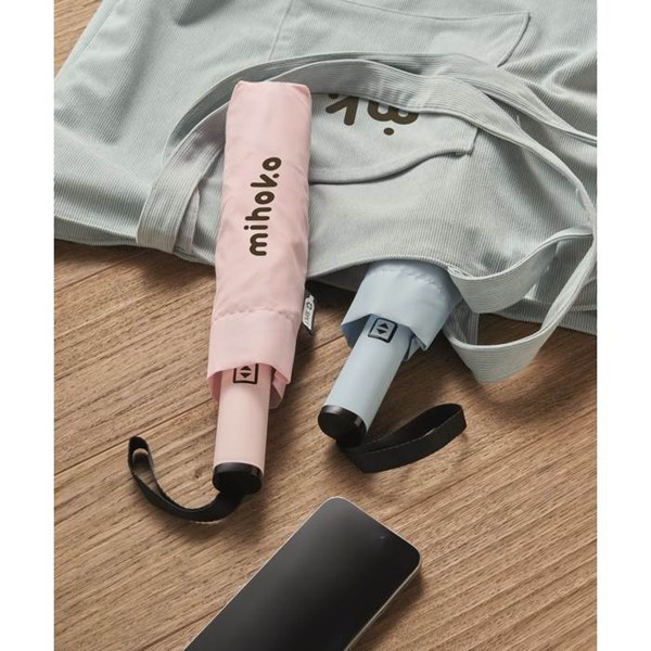 Obrázky: Automat. skladací dáždnik v ponge obale, ružový, Obrázok 11