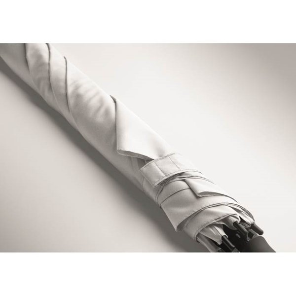 Obrázky: Štvorcový dáždnik s aut. otváraním, biela, Obrázok 5