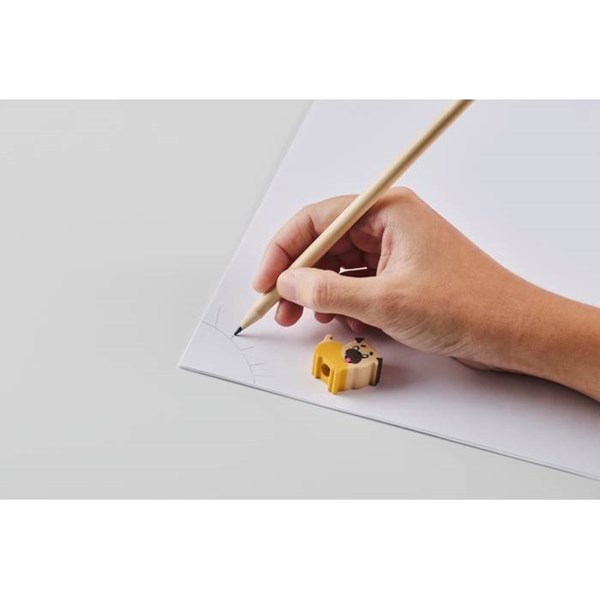 Obrázky: Drevená ceruzka s gumou v tvare zvieratka, pes, Obrázok 5