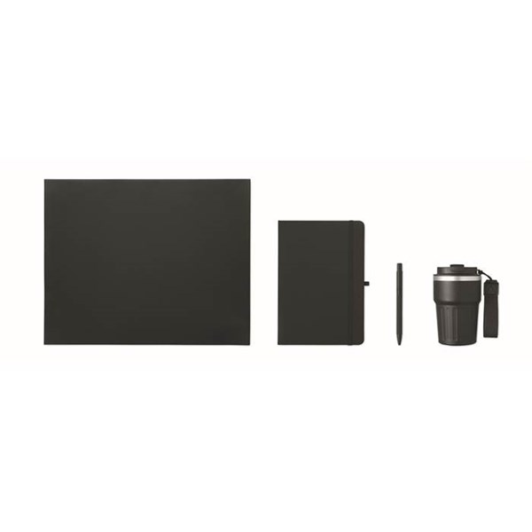 Obrázky: Čierna sada zápis.,kov.pera a termohrnčeka 350ml, Obrázok 2