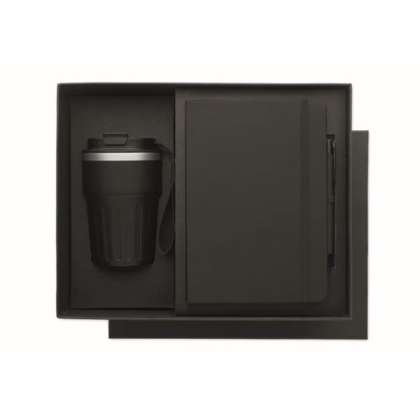 Obrázky: Čierna sada zápis.,kov.pera a termohrnčeka 350ml, Obrázok 3