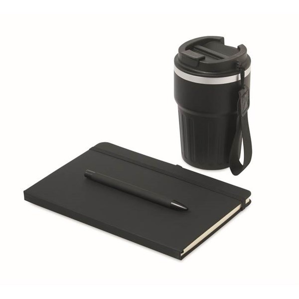 Obrázky: Čierna sada zápis.,kov.pera a termohrnčeka 350ml, Obrázok 11
