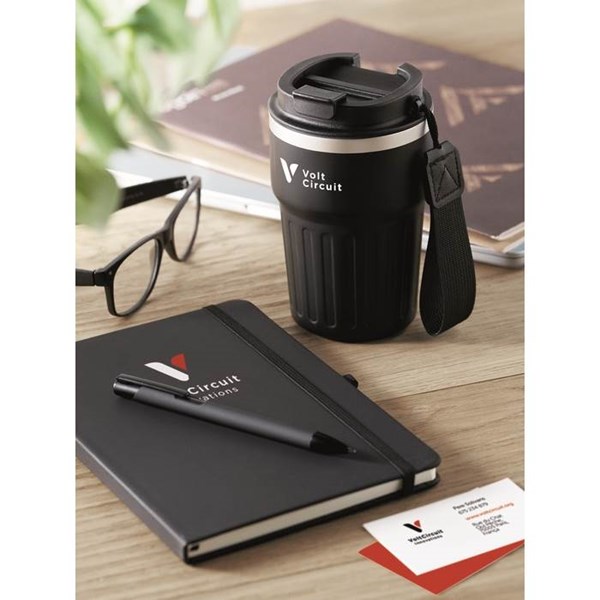 Obrázky: Čierna sada zápis.,kov.pera a termohrnčeka 350ml, Obrázok 15