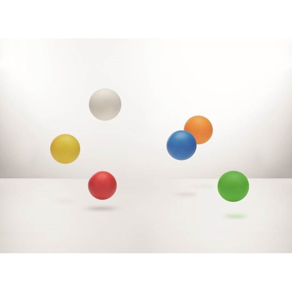 Obrázky: Červená gumová skákacia loptička/ antistres, Obrázok 2