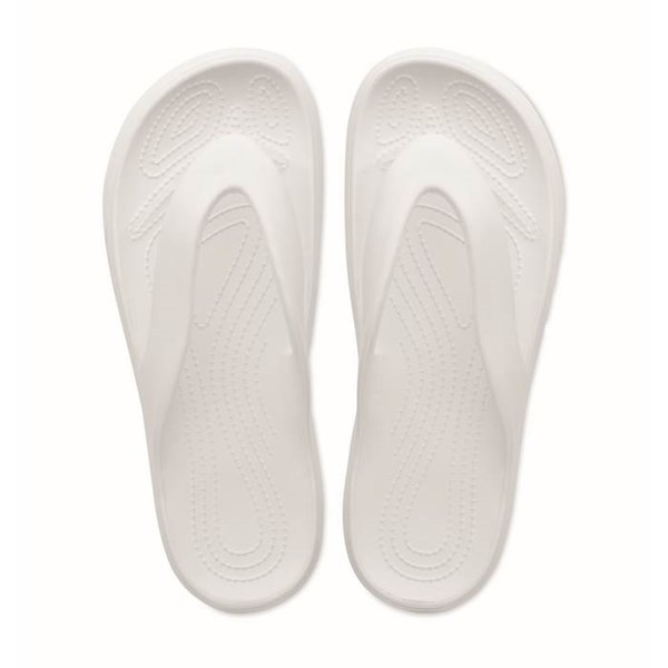 Obrázky: Biele šľapky z EVA plastu, veľ., 44/46, Obrázok 2