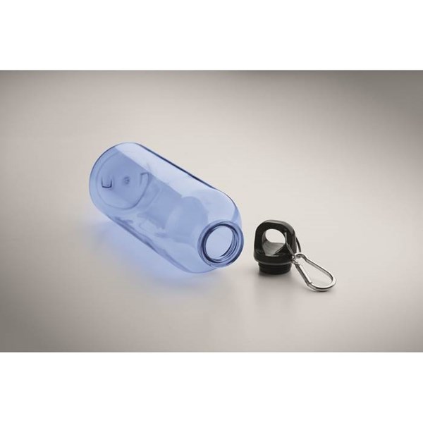 Obrázky: Fľaša z RPET 500 ml s karabínou, str. modrá, Obrázok 4