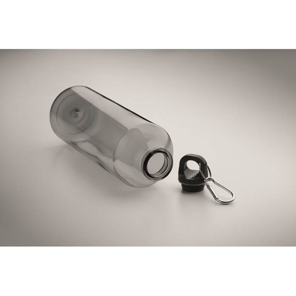 Obrázky: Fľaša z RPET 750 ml s karabínou, šedá, Obrázok 4