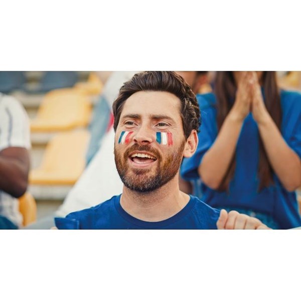 Obrázky: Farby na maľovanie na telo-modrá/biela/červená, Obrázok 6