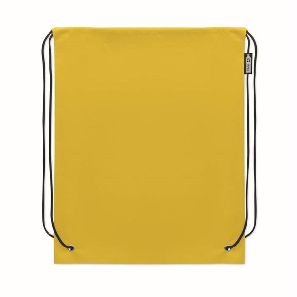 Obrázky: Sťahovací ruksak z RPET netkaný, žltá, Obrázok 2