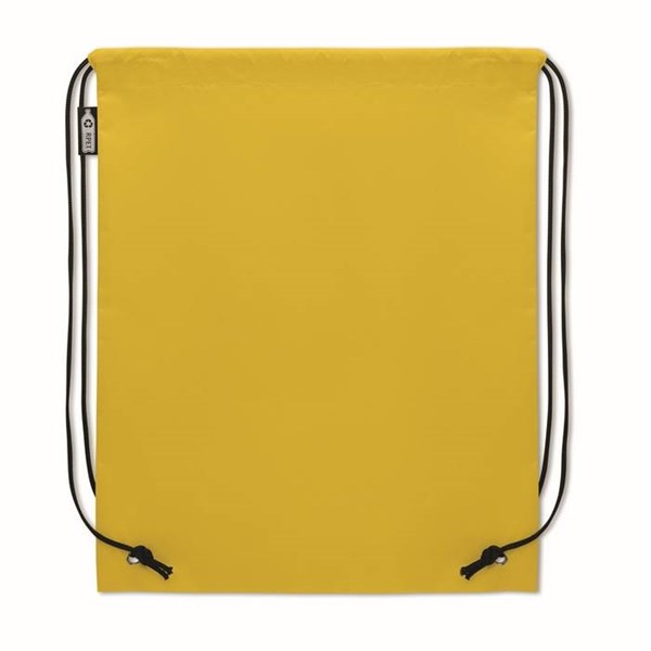 Obrázky: Sťahovací ruksak z RPET netkaný, žltá, Obrázok 3
