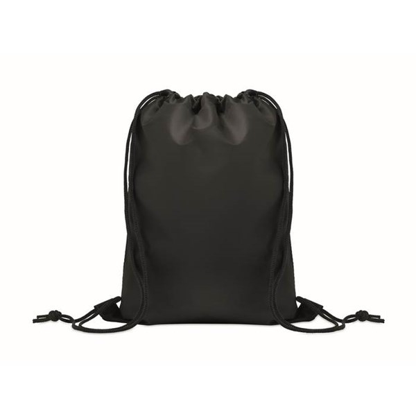 Obrázky: Detský sťahovací ruksak z RPET, čierna