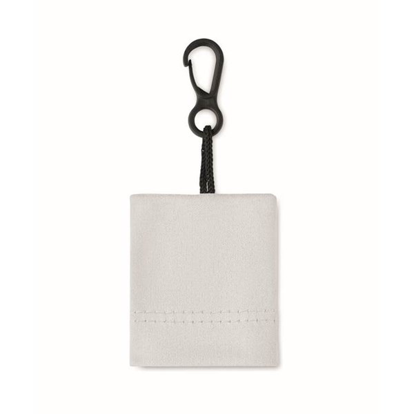 Obrázky: Biela čistiaca handrička z RPET s puzdrom, Obrázok 2