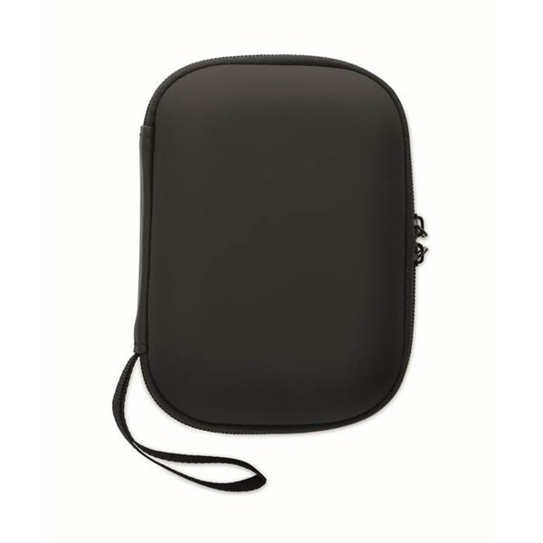 Obrázky: Lekárnička v pevnom puzdre na zips, čierna, Obrázok 3