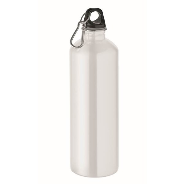 Obrázky: Jednostenná nerez fľaša 1l, biela