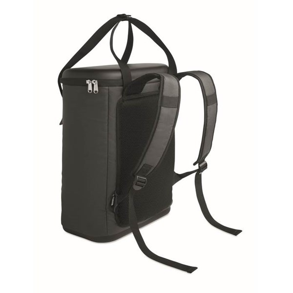 Obrázky: Šedý chladiaci ruksak 20l z 600D RPET, Obrázok 2