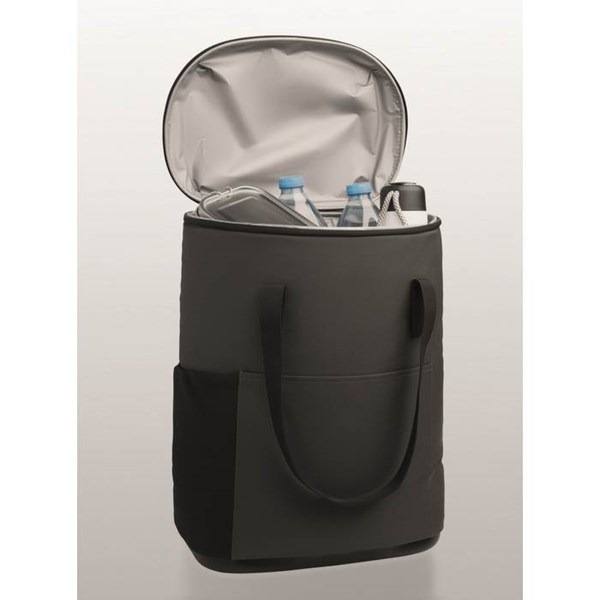 Obrázky: Šedý chladiaci ruksak 20l z 600D RPET, Obrázok 4