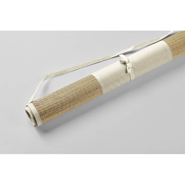 Obrázky: Prírodná slamená plážová rohož, béžová, Obrázok 3