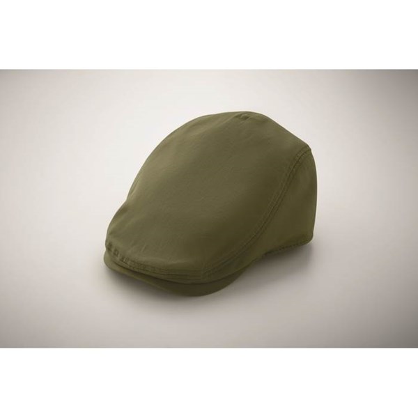 Obrázky: Bavlnená bekovka s kovovou prackou, zelená, Obrázok 7