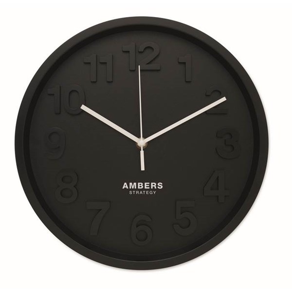 Obrázky: Čierne nástenné hodiny z PP, Obrázok 7